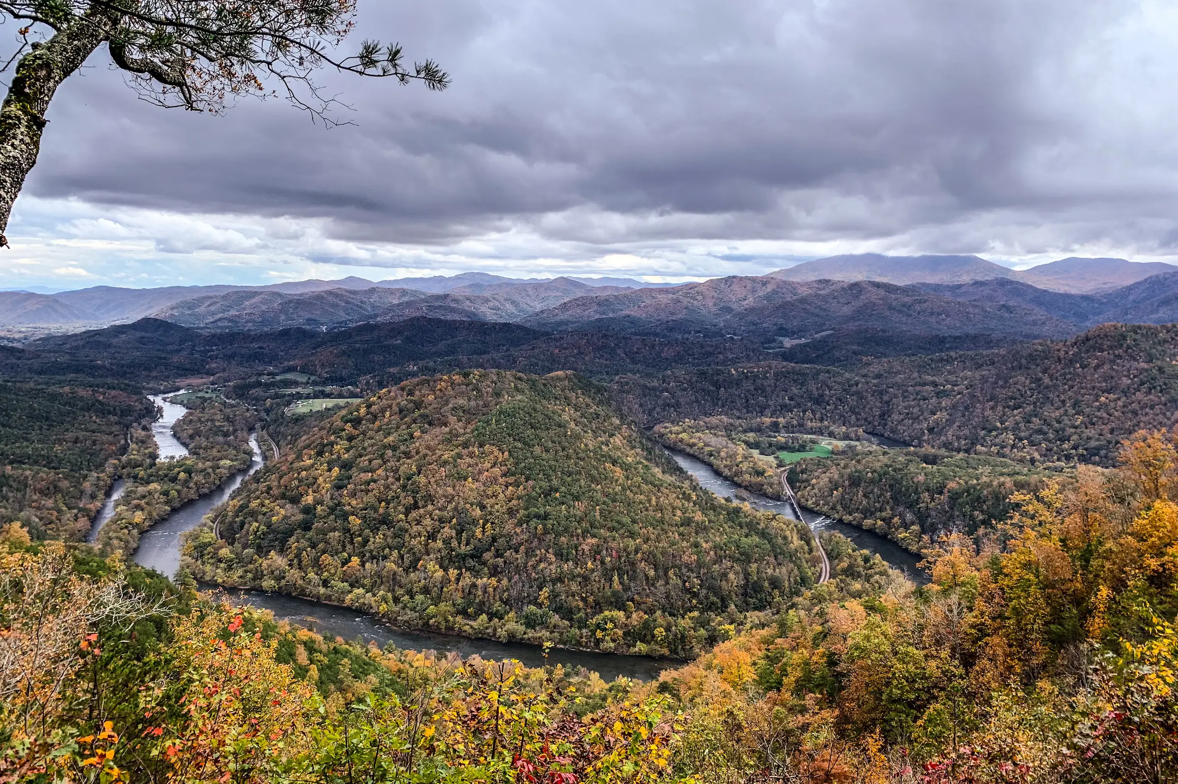 French Broad River from Chimney Rocks, Cherokee National Forest
