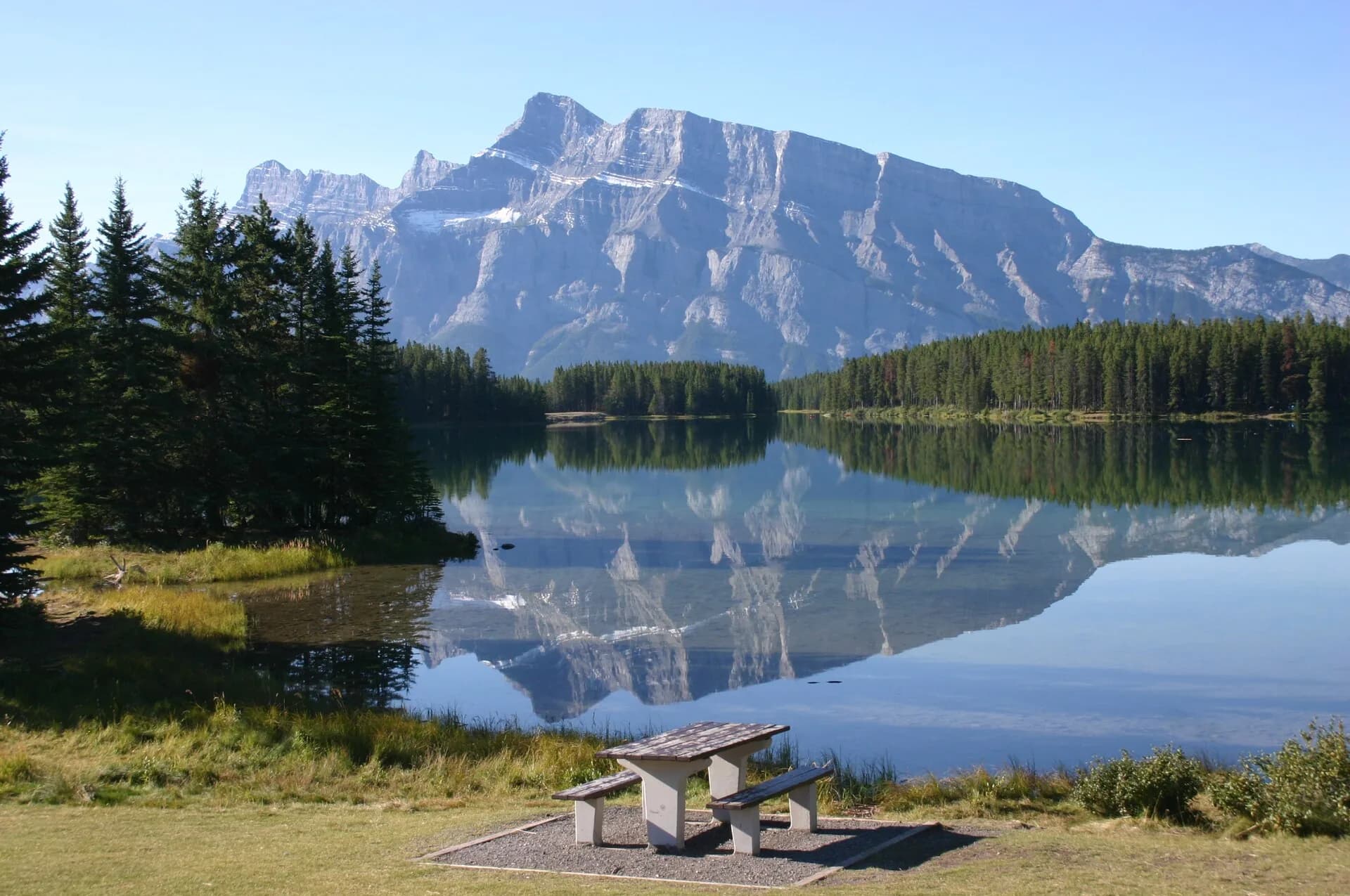 Two Jack Lake and Mount Rundle, Banff National Park