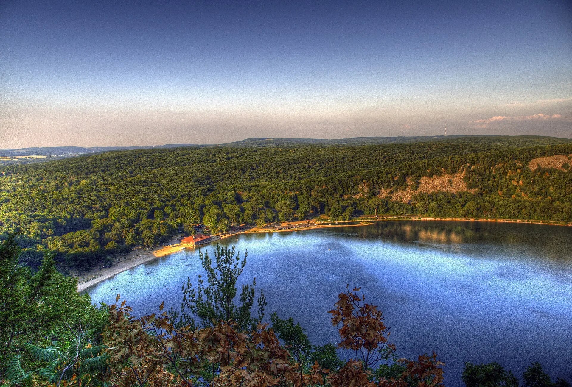 The north shore of Devil's Lake, Devil's Lake State Park, Wisconsin