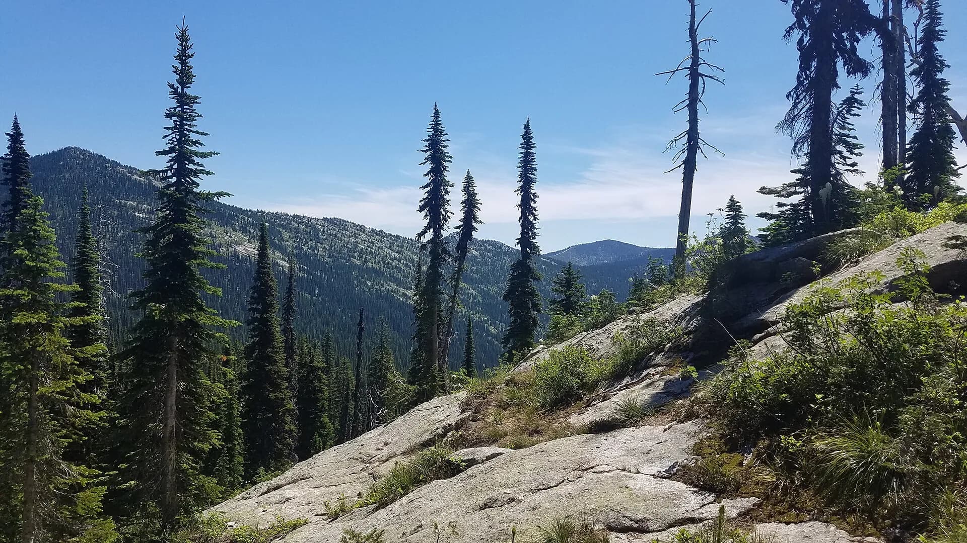 Mountain landscape in Idaho Panhandle National Forests