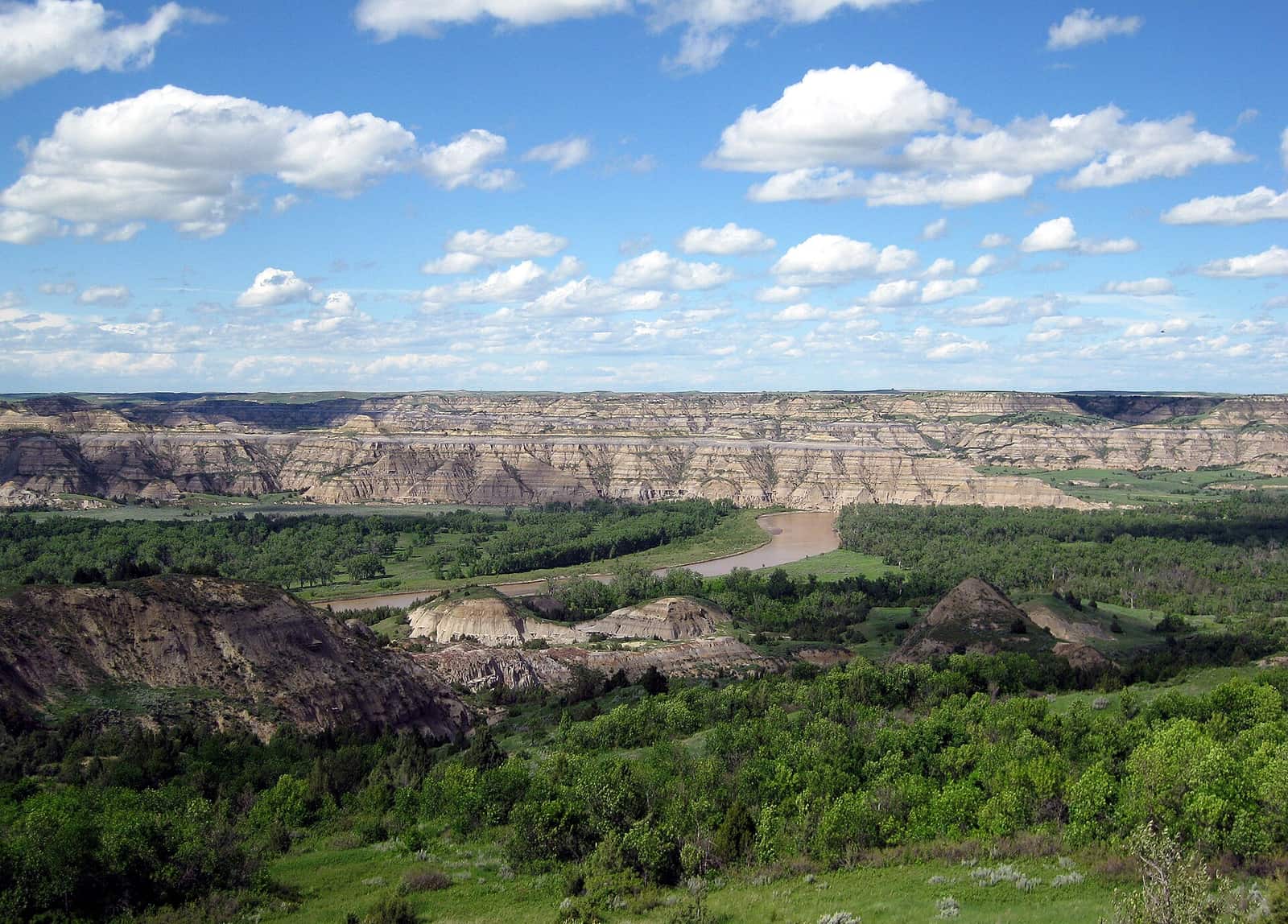 View of Theodore Roosevelt National Park